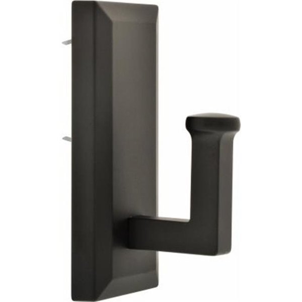 Totalturf 25 lbs High & Mighty Rectangle Decorative Hook - Oil Rubbed Bronze; Large TO1632947